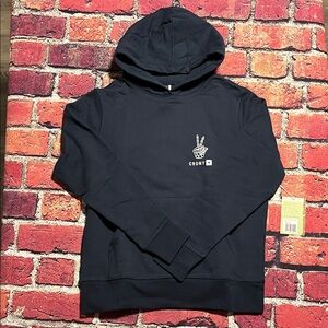 Crony X Men's Navy Hoodie with Peace Graphic